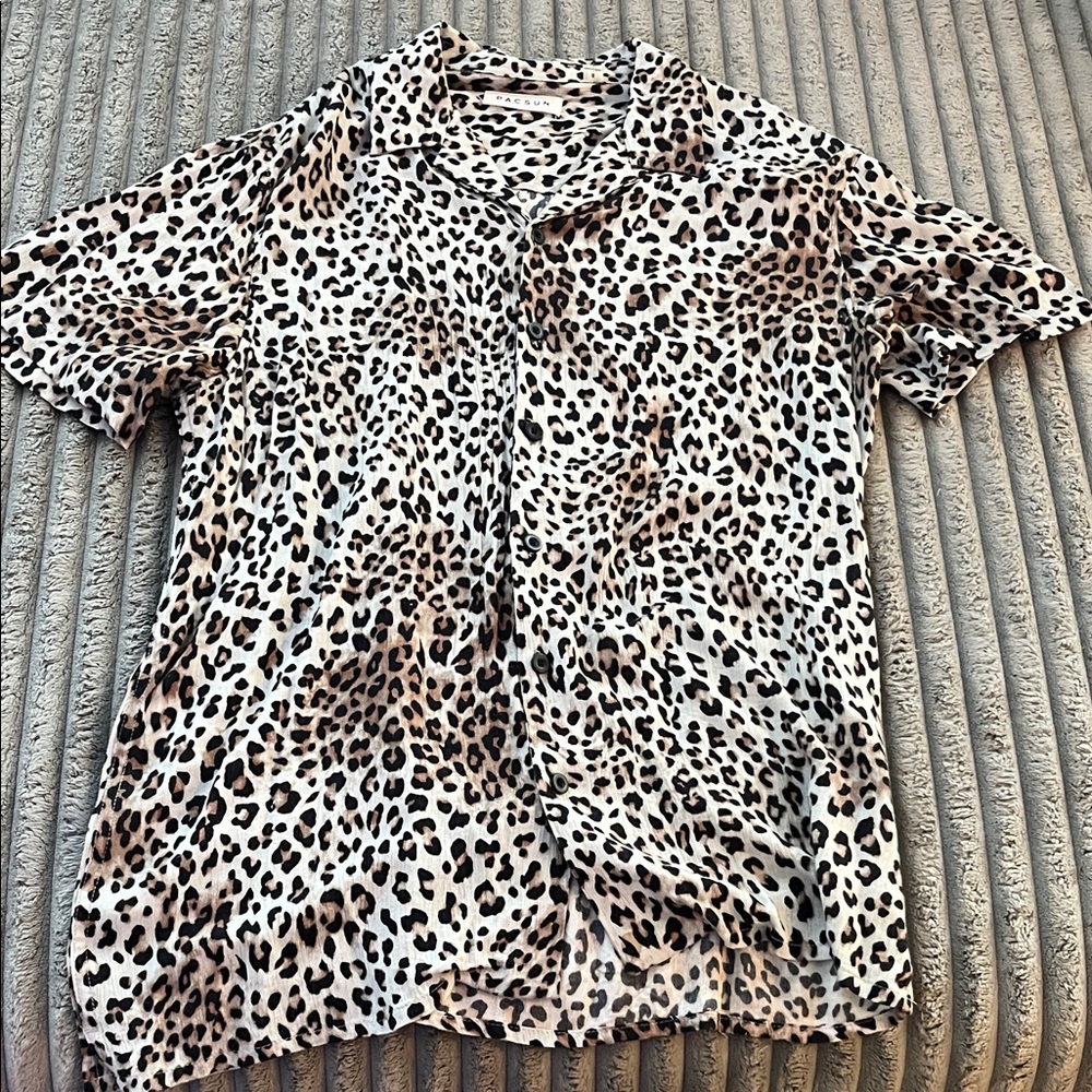 PacSun Men’s Leopard Print Shirt